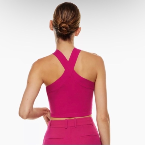 NWT Aritzia Babaton Sculpt Knit Cross Top - Picture 2 of 6